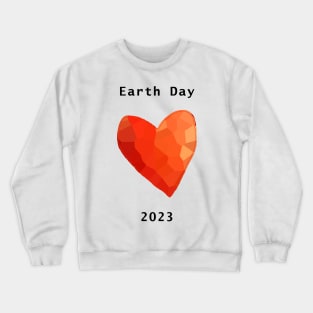 Red Heart Earth Day 2023 Crewneck Sweatshirt